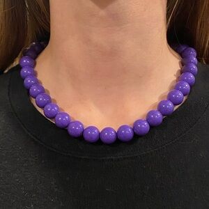 Purple Beaded Necklace